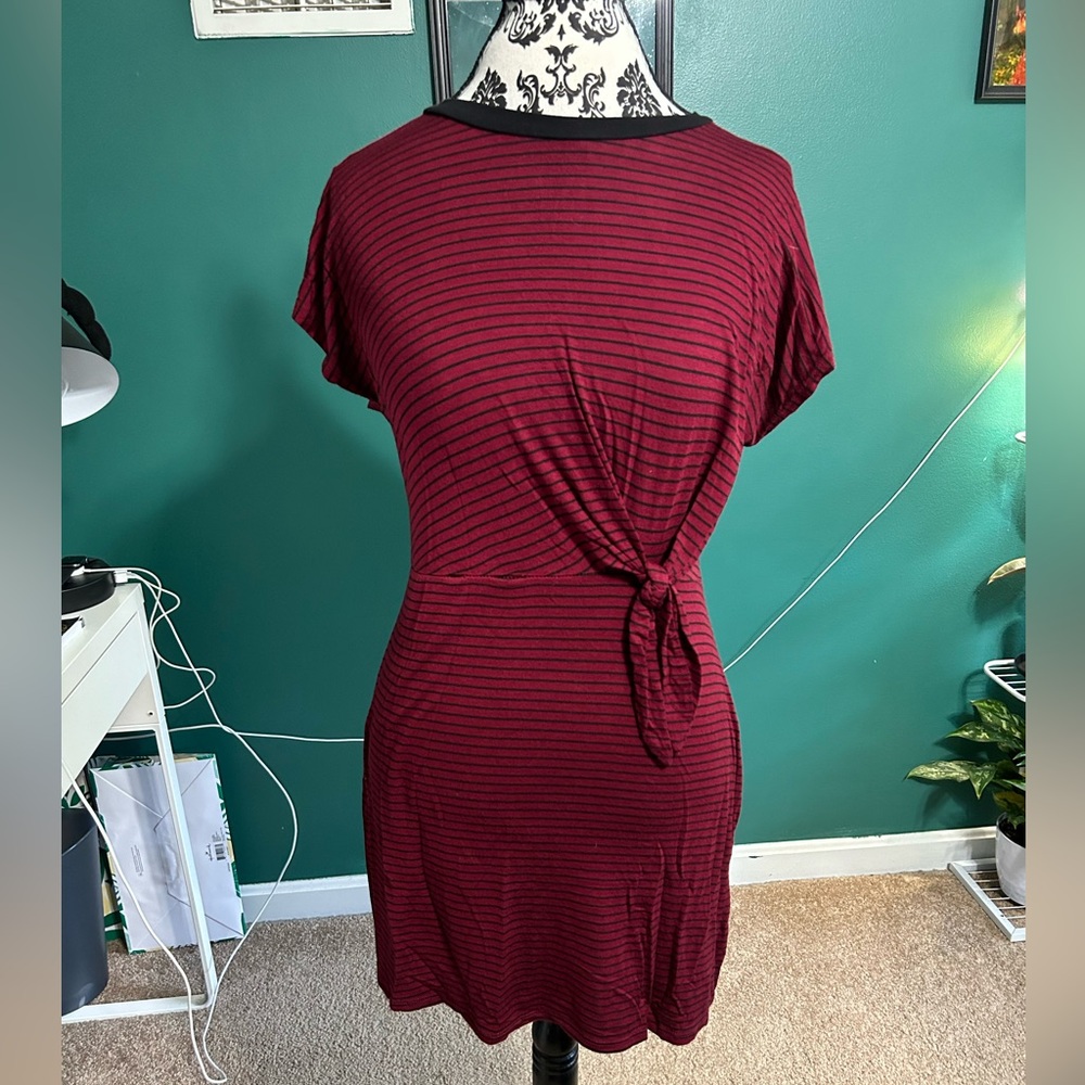 Francesca's Collections Red and Black Mini Dress